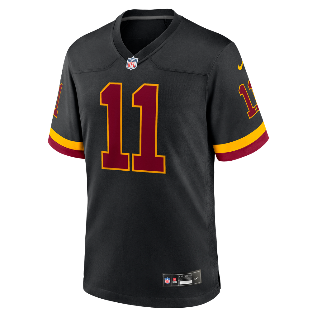 Men's Washington Commanders Luke McCaffrey Black Hail Raiser Alternate Game Jersey