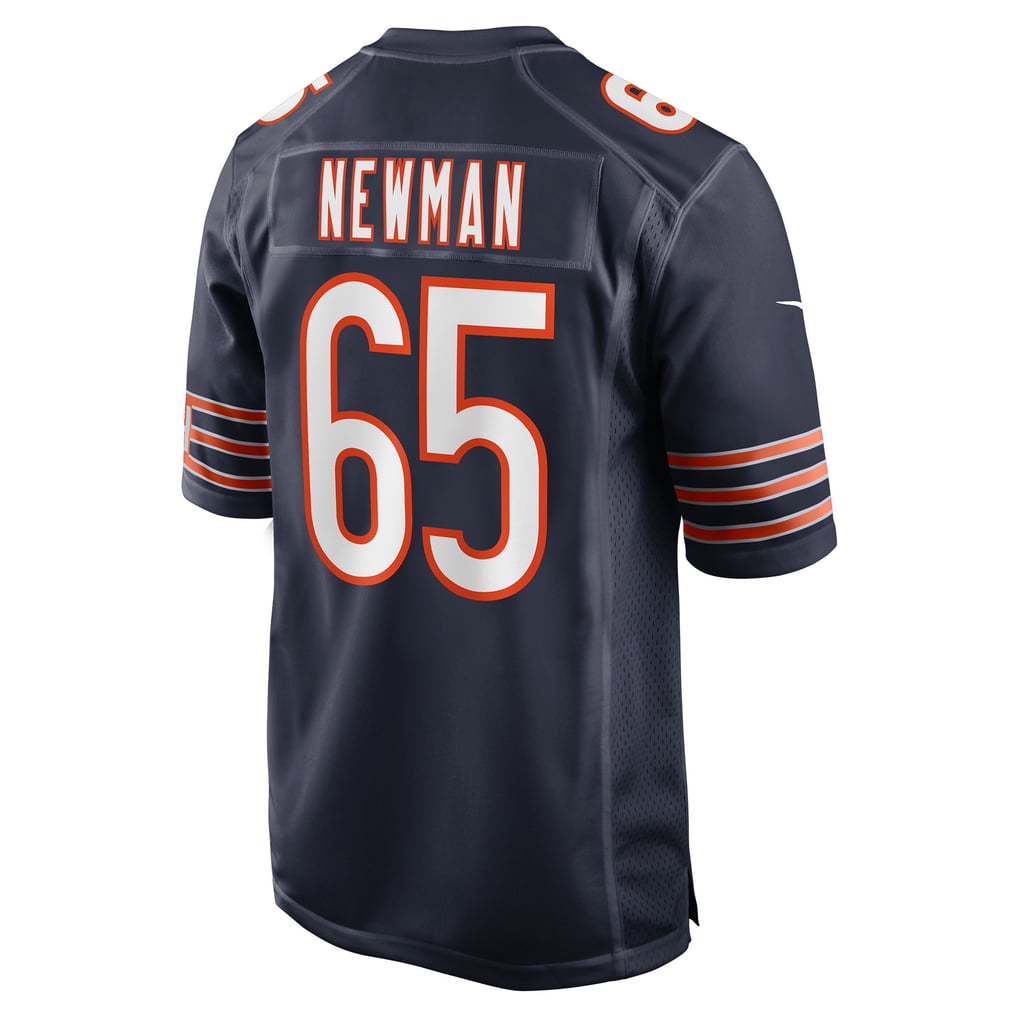 Men's Chicago Bears Luke Newman Navy Team Game Jersey