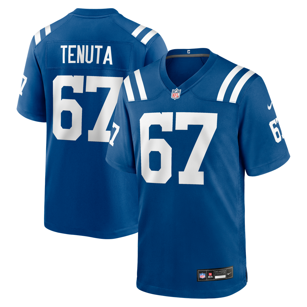 Men's Indianapolis Colts Luke Tenuta Royal Team Game Jersey