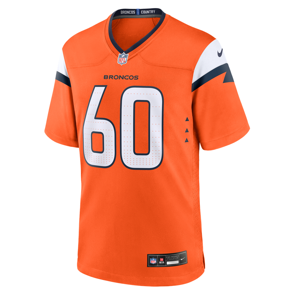 Men's Denver Broncos Luke Wattenberg Orange Team Game Jersey