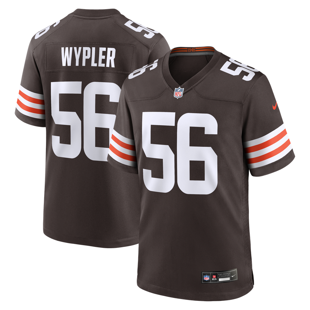 Men's Cleveland Browns Luke Wypler Brown Team Game Jersey