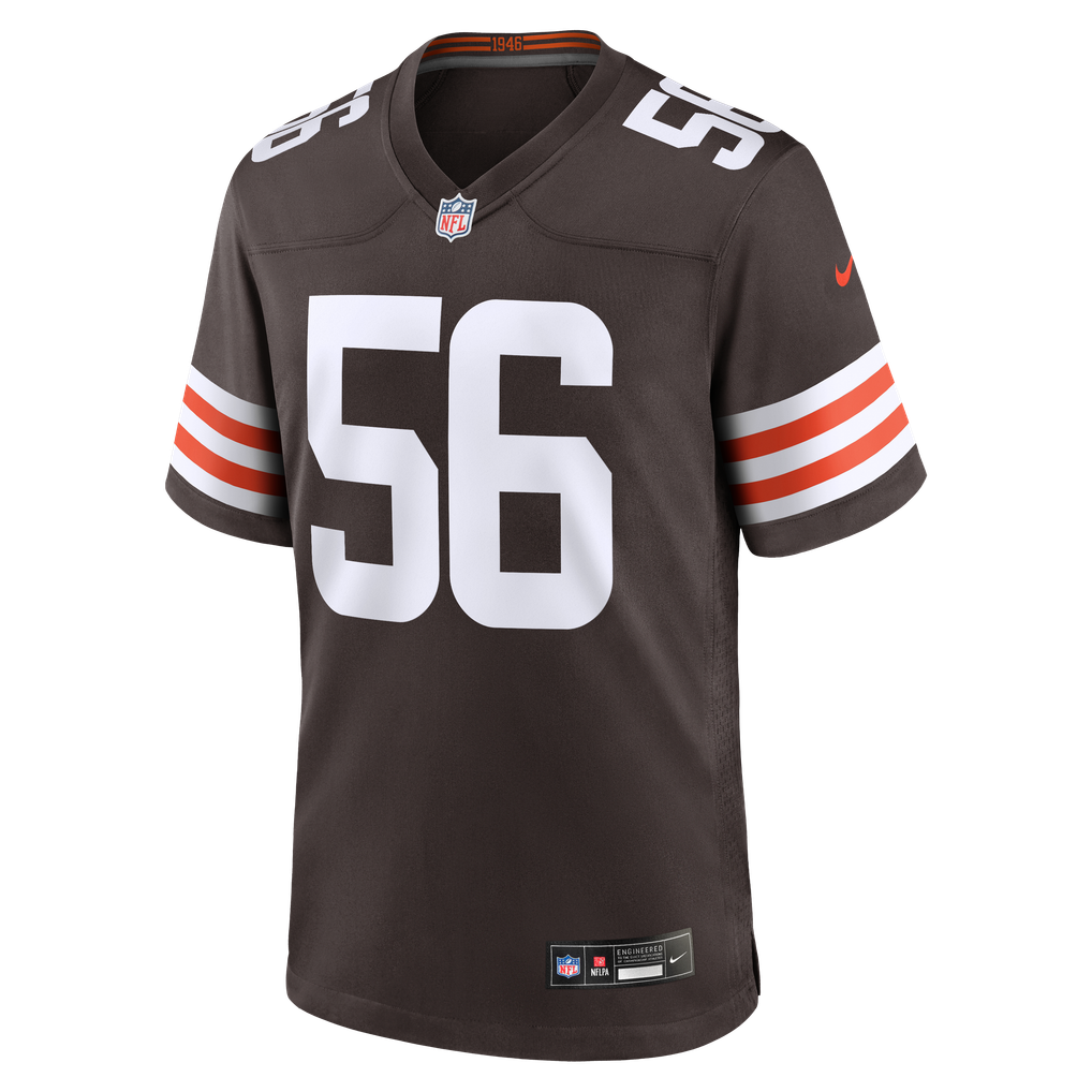 Men's Cleveland Browns Luke Wypler Brown Team Game Jersey