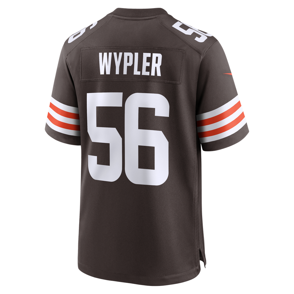 Men's Cleveland Browns Luke Wypler Brown Team Game Jersey