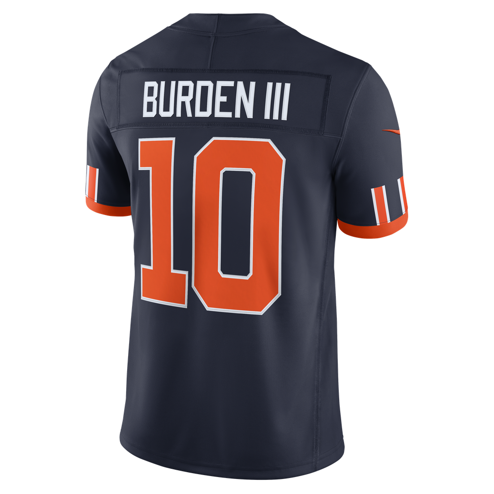 Men's Chicago Bears Luther Burden III Navy 2026 Rivalries Collection Stitched Limited Jersey