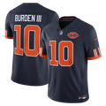 Men's Chicago Bears Luther Burden III Navy 2026 Rivalries Collection Stitched Limited Jersey