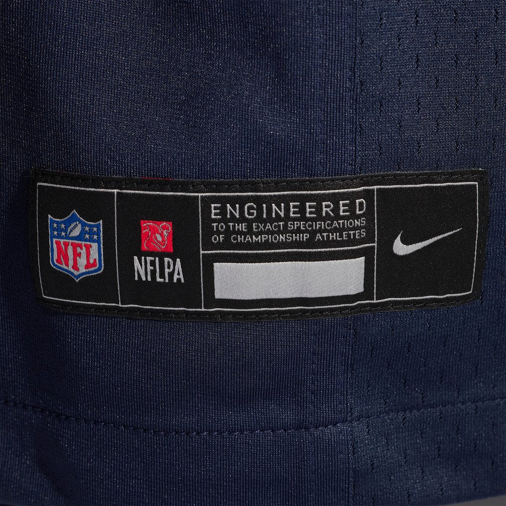 Men's Chicago Bears Luther Burden III Navy Team Game Jersey