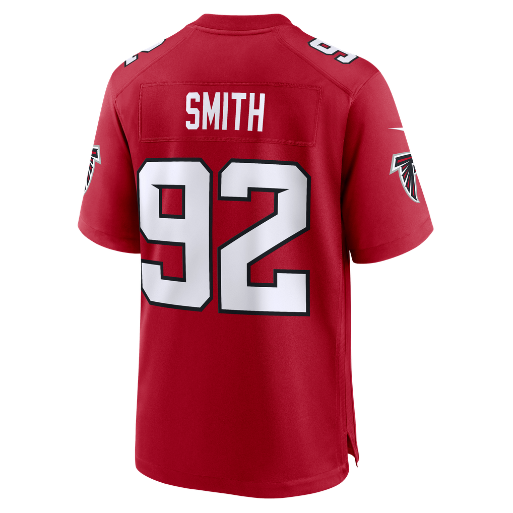 Men's Atlanta Falcons Maason Smith Red Team Game Jersey