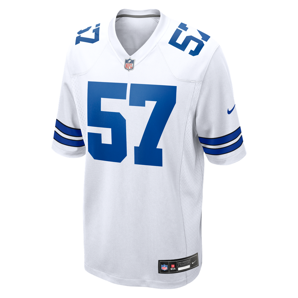 Men's Dallas Cowboys Malachi Lawrence White Game Jersey