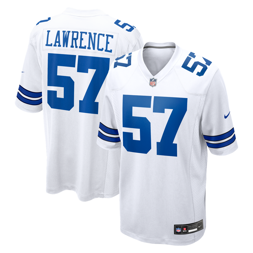 Men's Dallas Cowboys Malachi Lawrence White Game Jersey