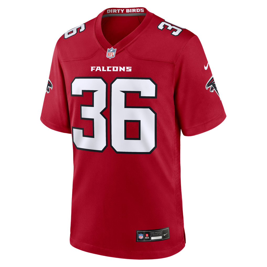 Men's Atlanta Falcons Malcolm DeWalt IV Red Team Game Jersey