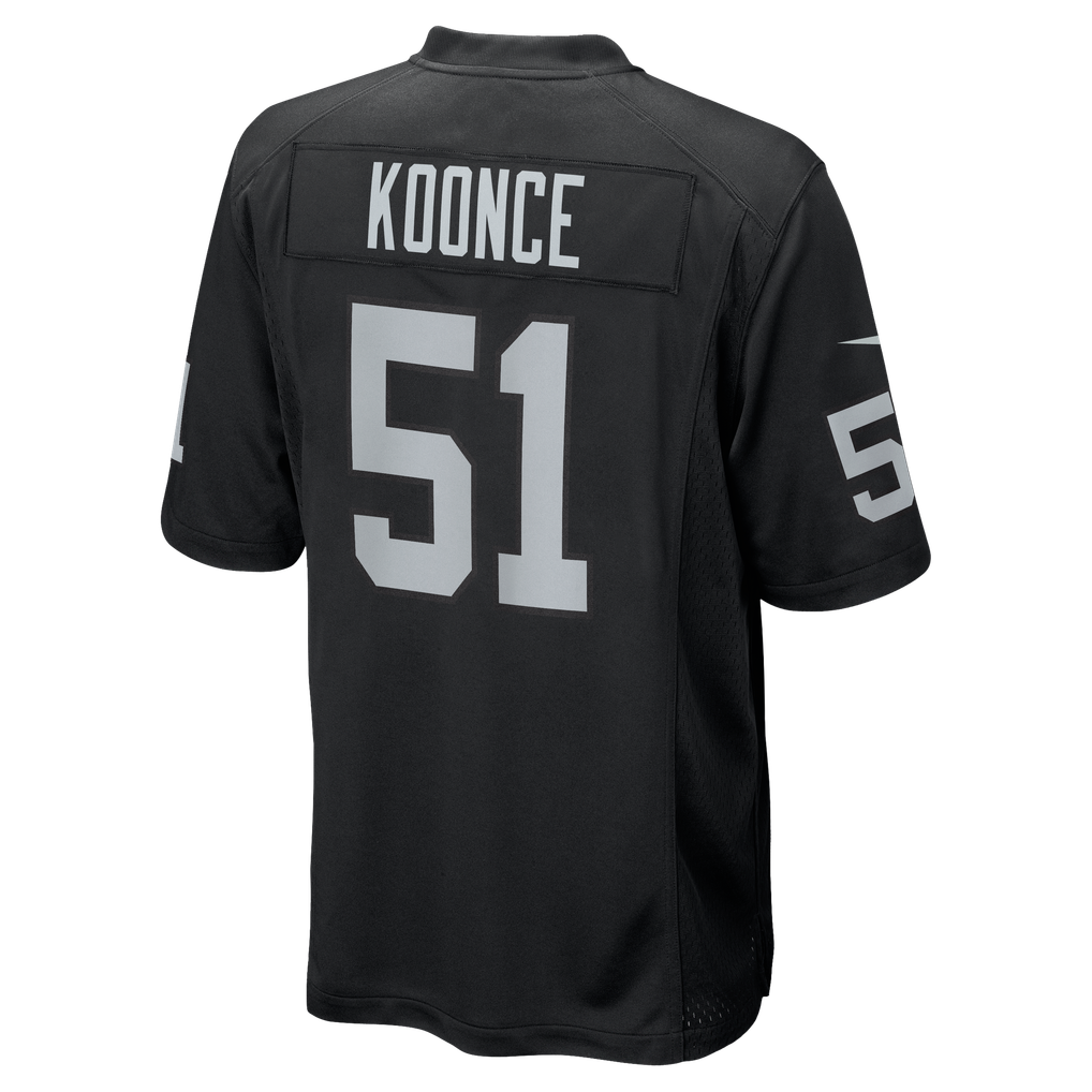 Men's Las Vegas Raiders Malcolm Koonce Black Game Jersey