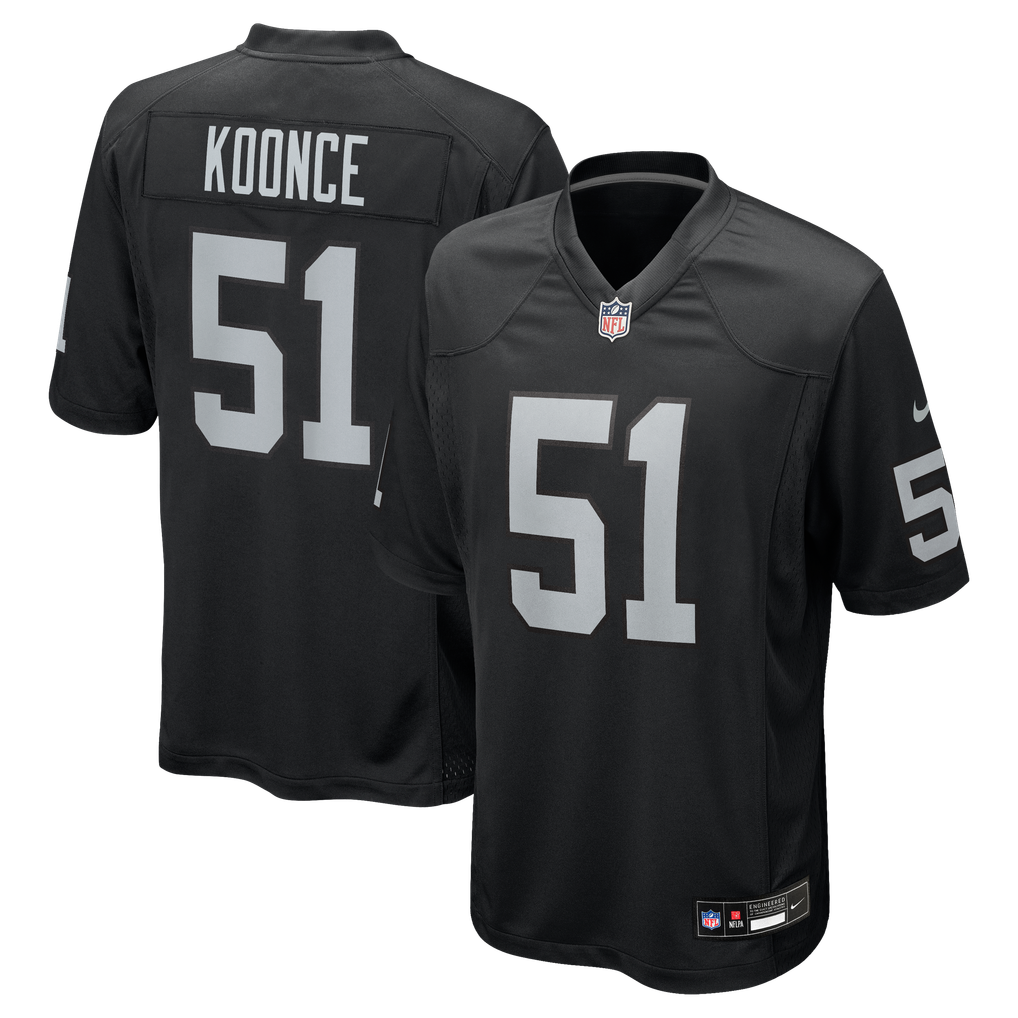 Men's Las Vegas Raiders Malcolm Koonce Black Game Jersey