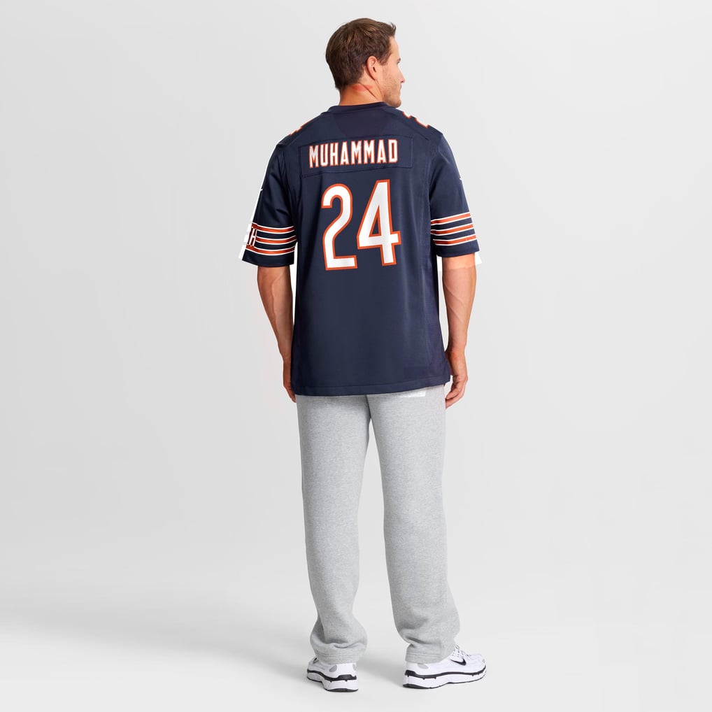 Men's Chicago Bears Malik Muhammad Navy Team Game Jersey