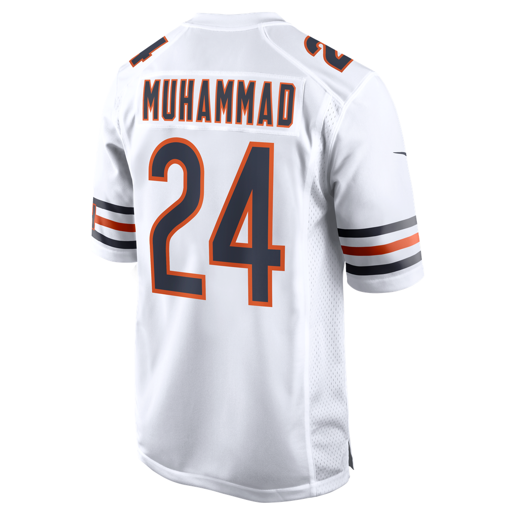 Men's Chicago Bears Malik Muhammad White Game Jersey