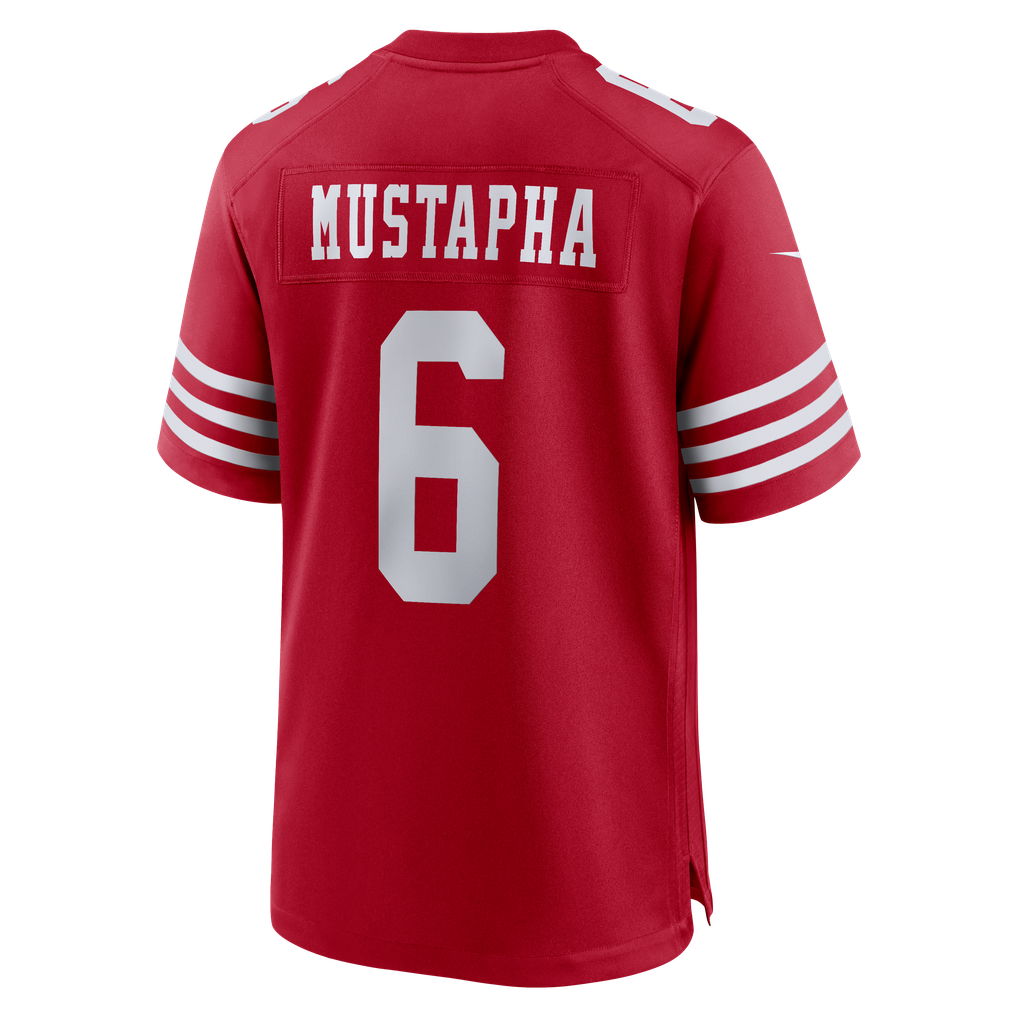 Men's San Francisco 49ers Malik Mustapha Scarlet Game Jersey