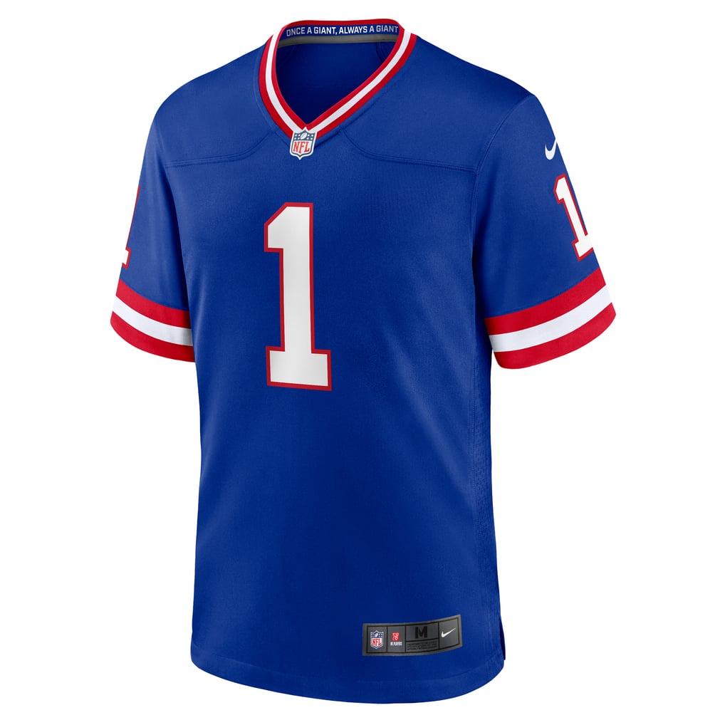 Men's New York Giants Malik Nabers Royal Game Player Jersey