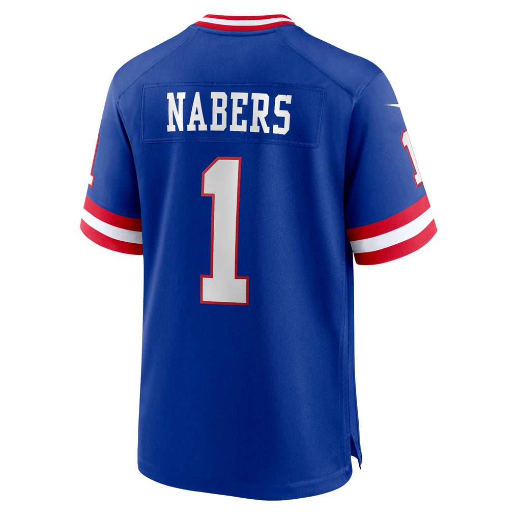 Men's New York Giants Malik Nabers Royal Game Player Jersey