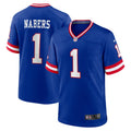 Men's New York Giants Malik Nabers Royal Game Player Jersey