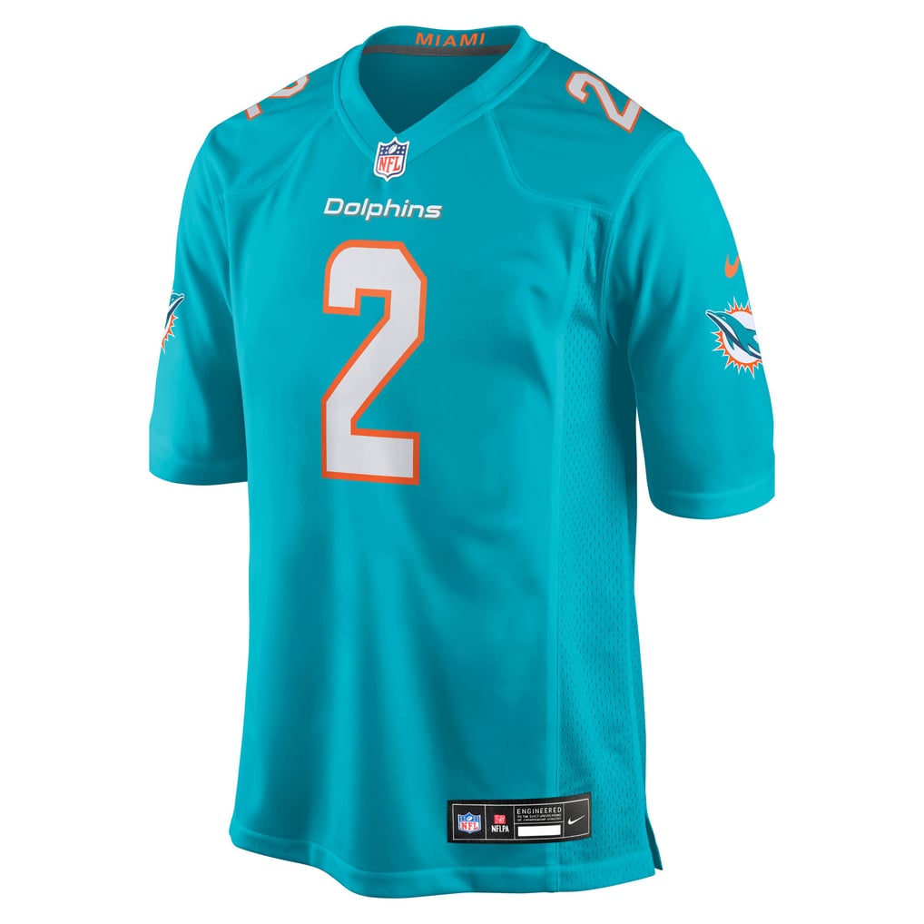 Men's Miami Dolphins Malik Willis Aqua Game Jersey
