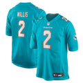 Men's Miami Dolphins Malik Willis Aqua Game Jersey