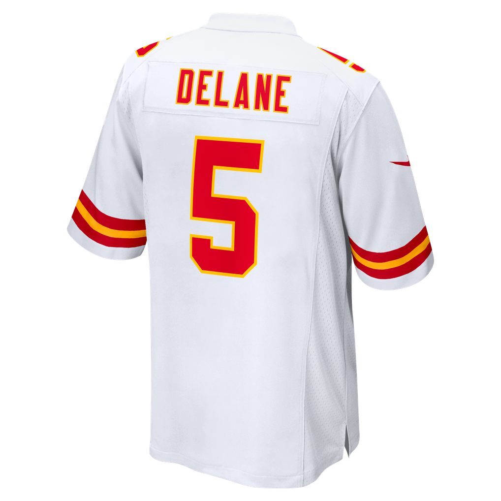 Men's Kansas City Chiefs Mansoor Delane White Game Jersey