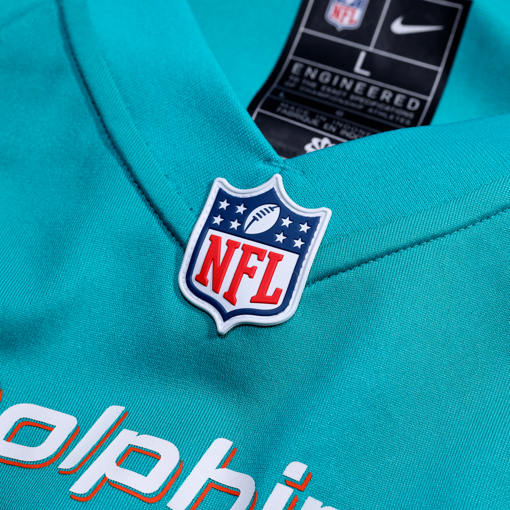 Men's Miami Dolphins Marcellas Dial Jr. Aqua Team Game Jersey