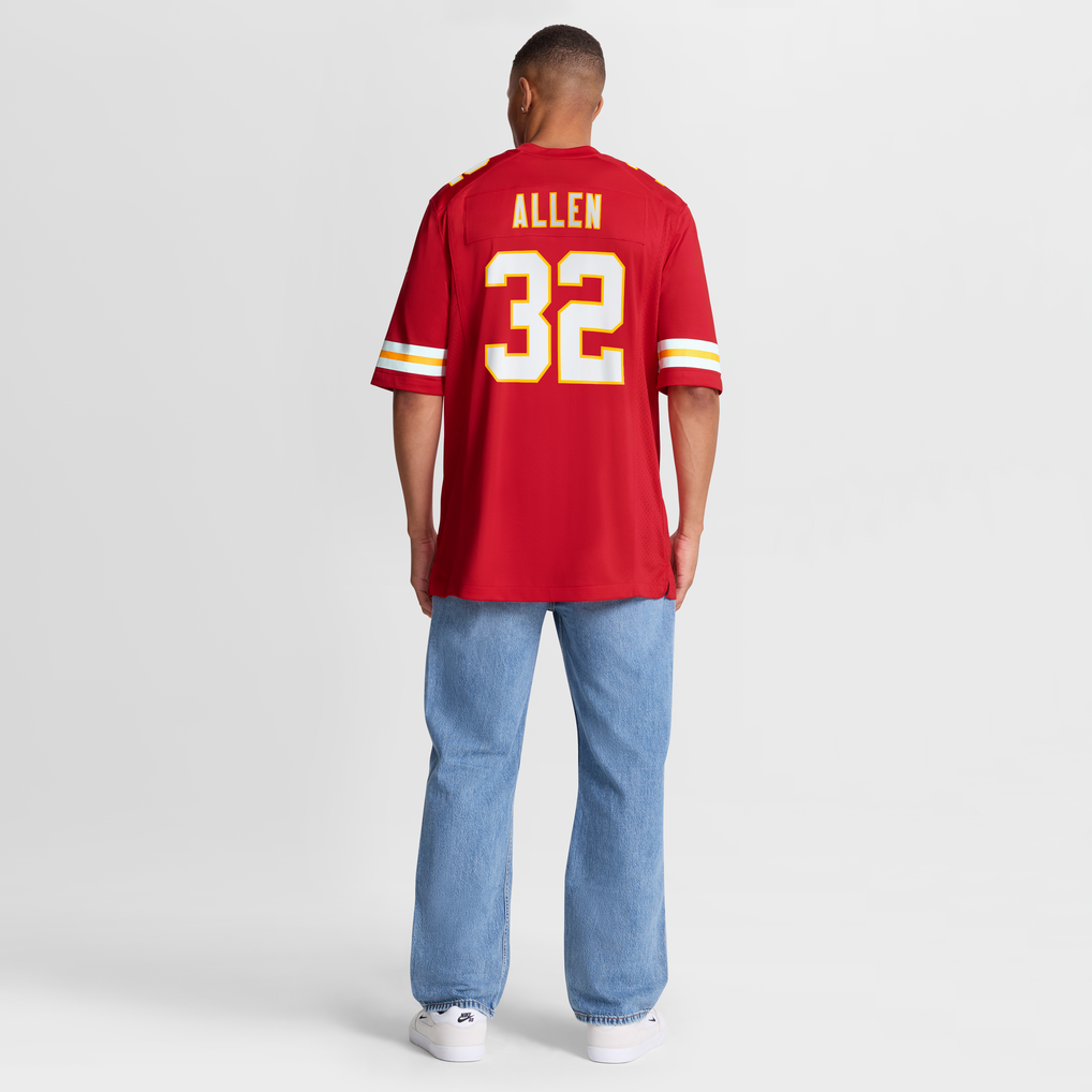 Men's Kansas City Chiefs Marcus Allen Red Game Retired Player Jersey