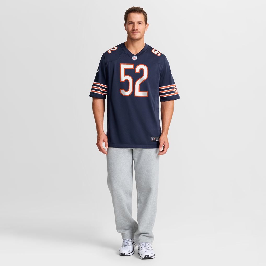 Men's Chicago Bears Marcus Davenport Navy Team Game Jersey