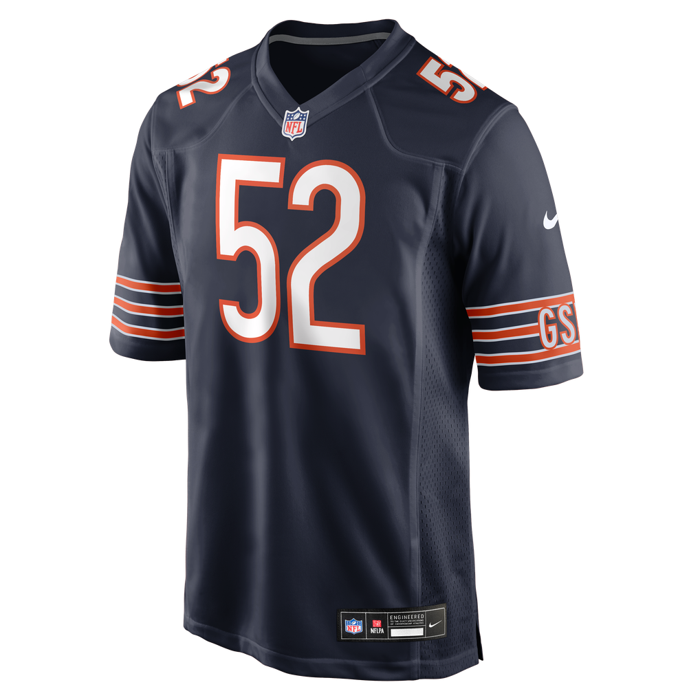 Men's Chicago Bears Marcus Davenport Navy Team Game Jersey