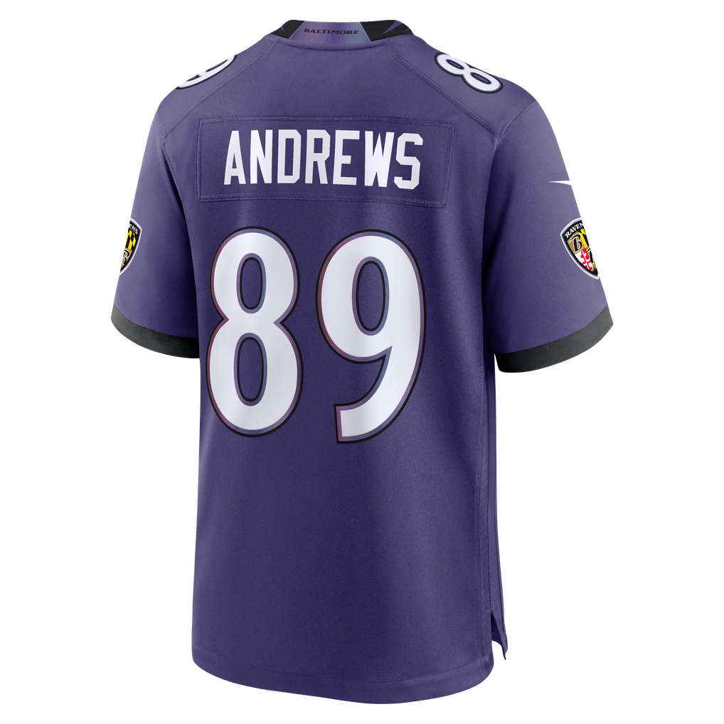 Men's Baltimore Ravens Mark Andrews Purple Team Game Jersey