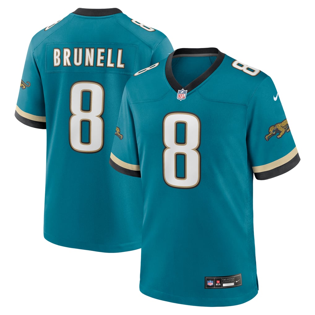 Men's Jacksonville Jaguars Mark Brunell Teal Retired Player Alternate Game Jersey