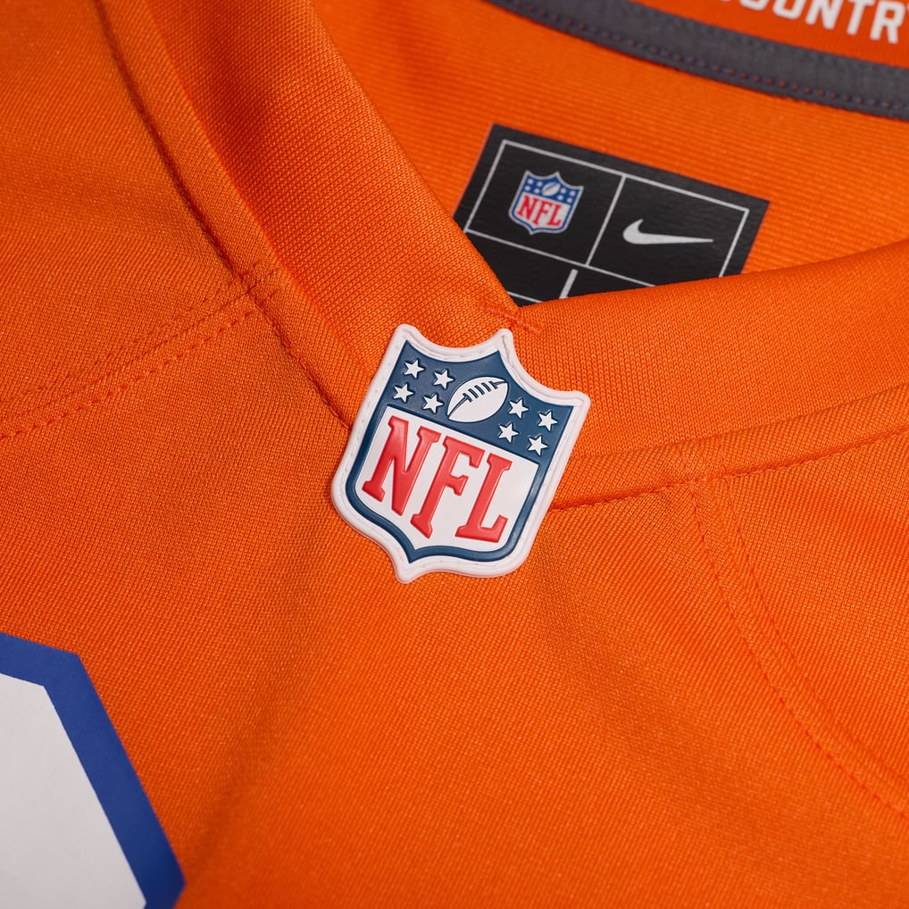 Men's Denver Broncos Mark Schlereth Orange Retired Player Alternate Game Jersey