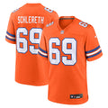 Men's Denver Broncos Mark Schlereth Orange Retired Player Alternate Game Jersey