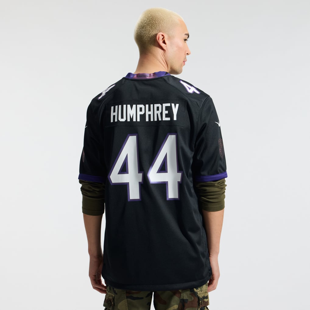 Men's Baltimore Ravens Marlon Humphrey Black Alternate Game Jersey