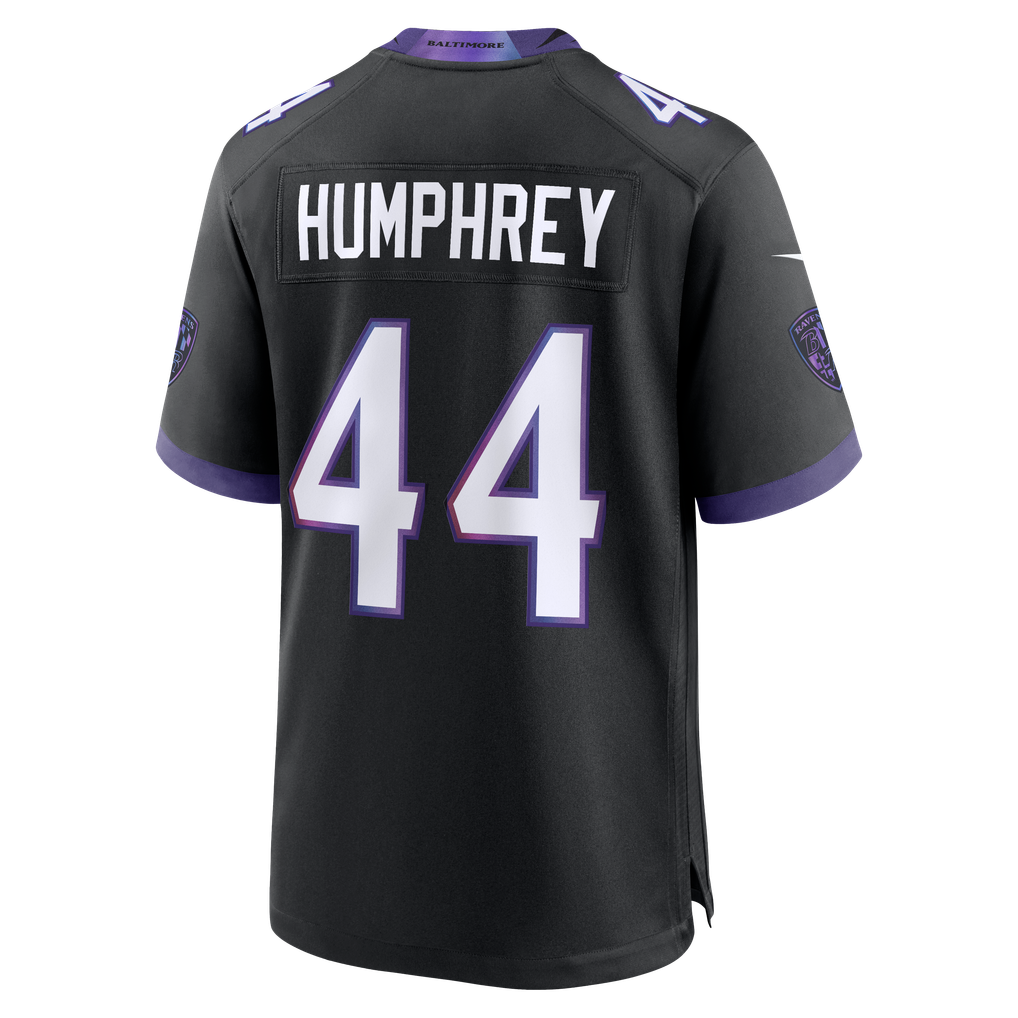 Men's Baltimore Ravens Marlon Humphrey Black Alternate Game Jersey