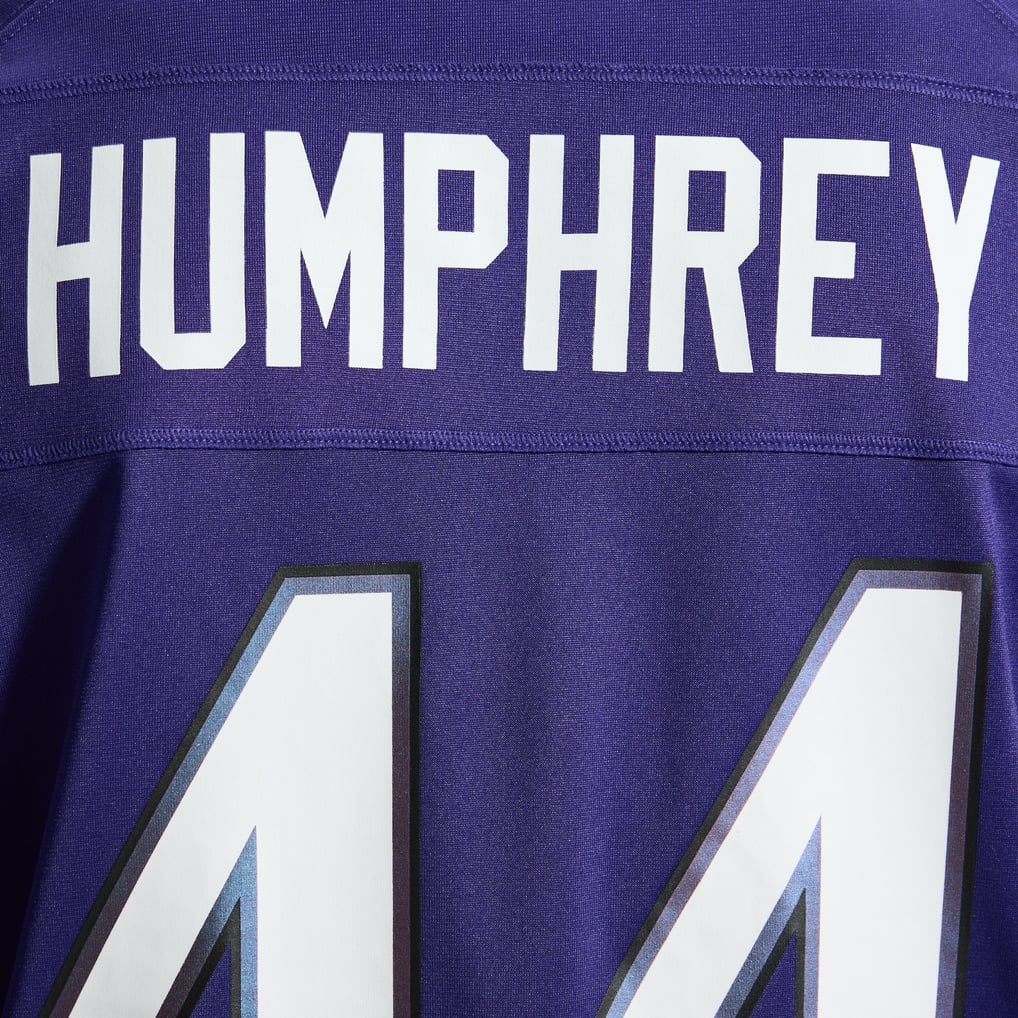 Men's Baltimore Ravens Marlon Humphrey Purple Team Game Jersey