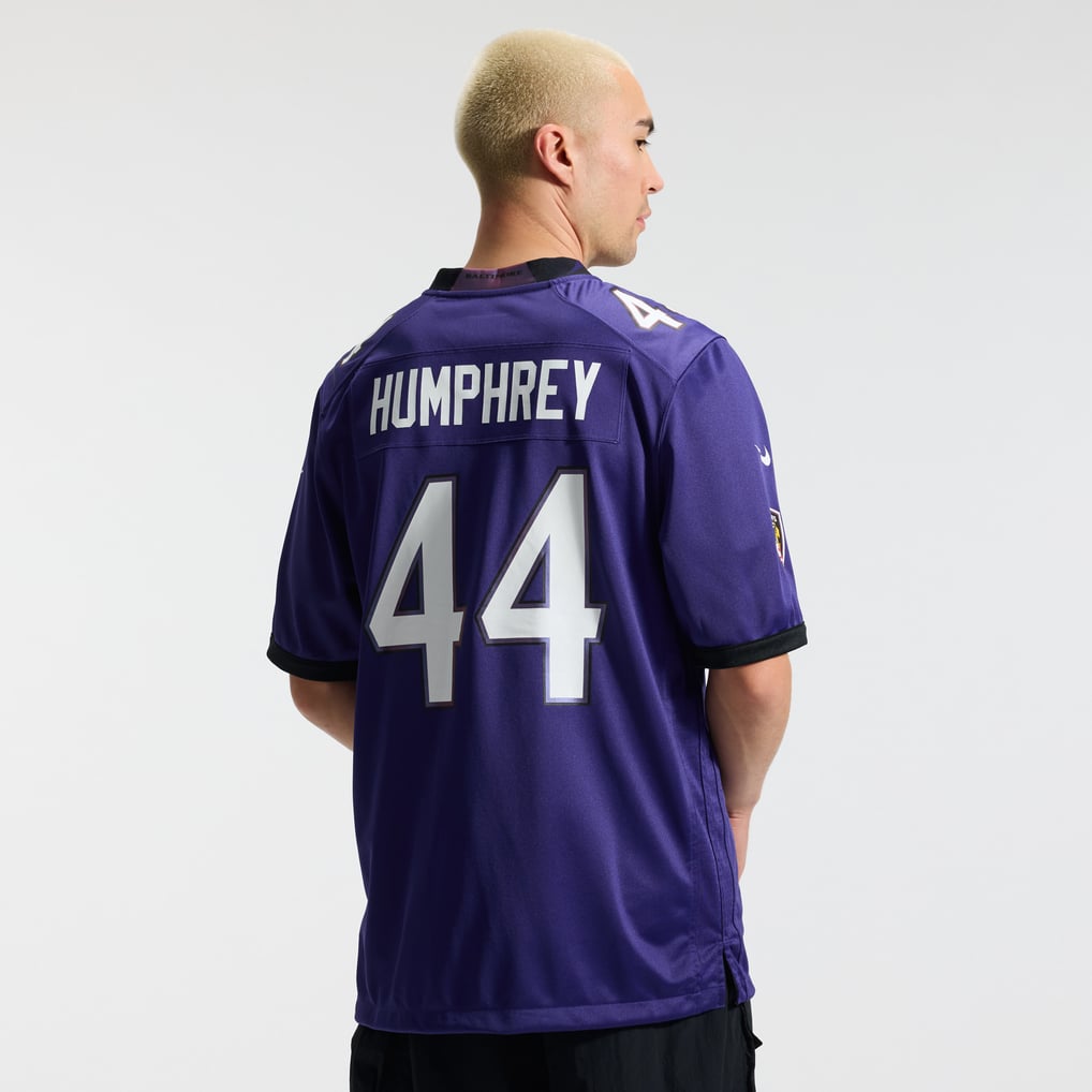 Men's Baltimore Ravens Marlon Humphrey Purple Team Game Jersey