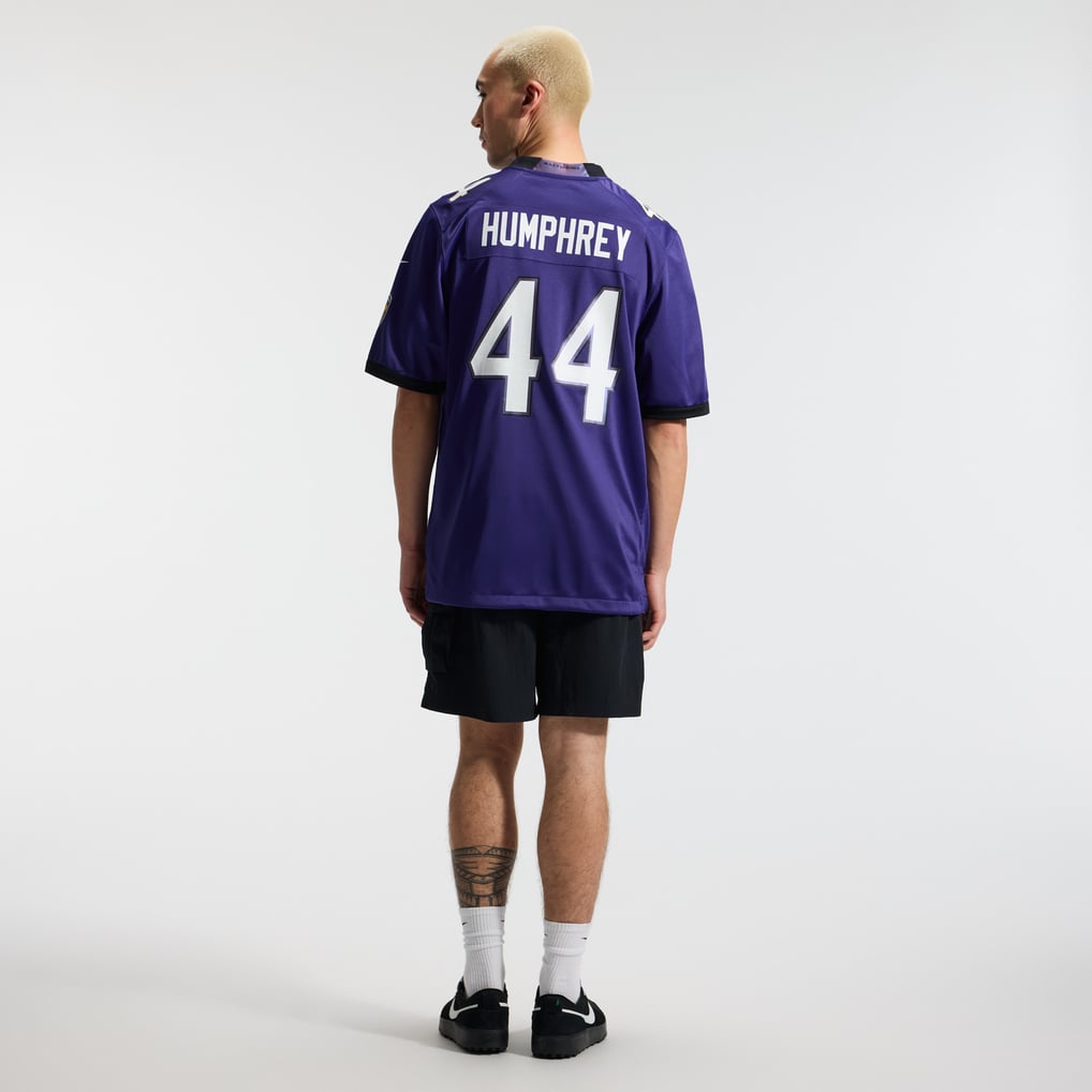 Men's Baltimore Ravens Marlon Humphrey Purple Team Game Jersey