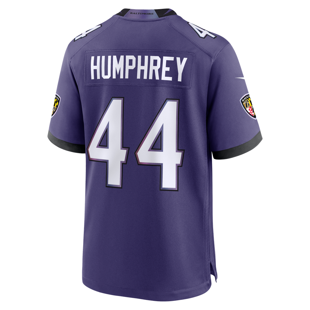 Men's Baltimore Ravens Marlon Humphrey Purple Team Game Jersey