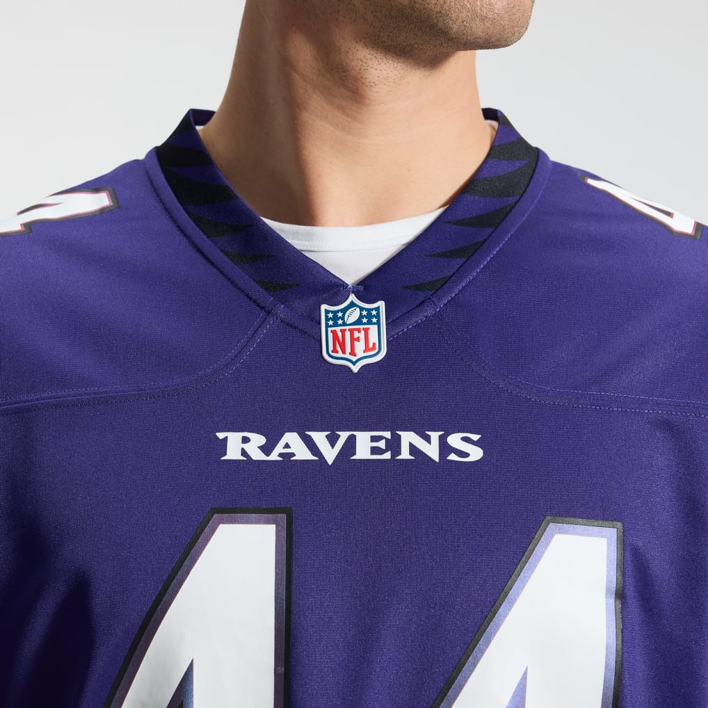 Men's Baltimore Ravens Marlon Humphrey Purple Team Game Jersey
