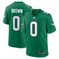 Men's Philadelphia Eagles Marquise Brown Kelly Green Alternate 2 Game Jersey