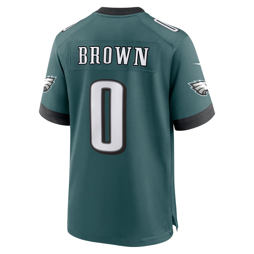 Men's Philadelphia Eagles Marquise Brown Midnight Green Team Game Jersey
