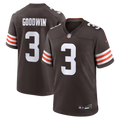 Men's Cleveland Browns Marquise Goodwin Brown Team Game Jersey