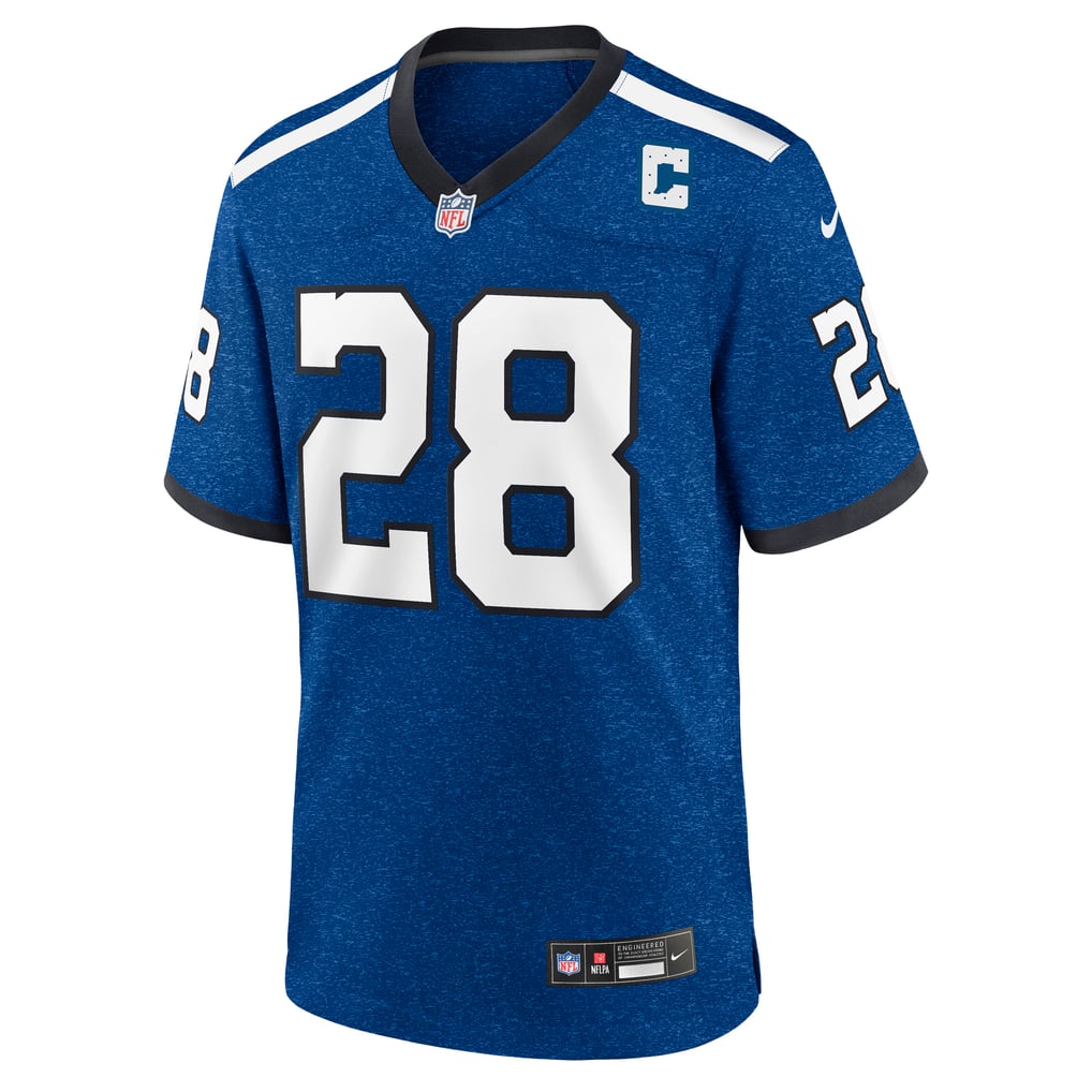 Men's Indianapolis Colts Marshall Faulk Blue Retired Player Alternate Game Jersey