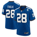 Men's Indianapolis Colts Marshall Faulk Blue Retired Player Alternate Game Jersey
