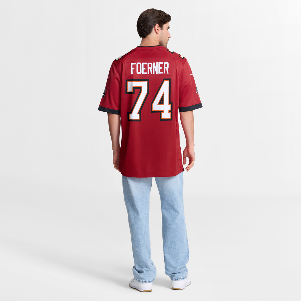 Men's Tampa Bay Buccaneers Marshall Foerner Red Team Game Jersey