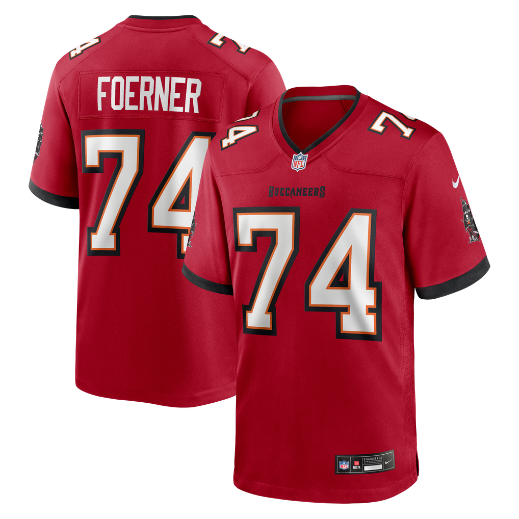 Men's Tampa Bay Buccaneers Marshall Foerner Red Team Game Jersey
