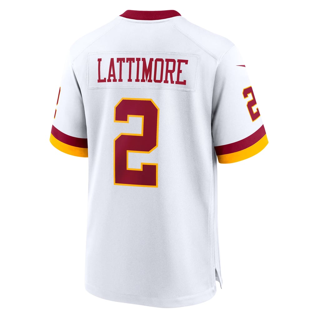 Men's Washington Commanders Marshon Lattimore White Game Super Bowl Era Jersey