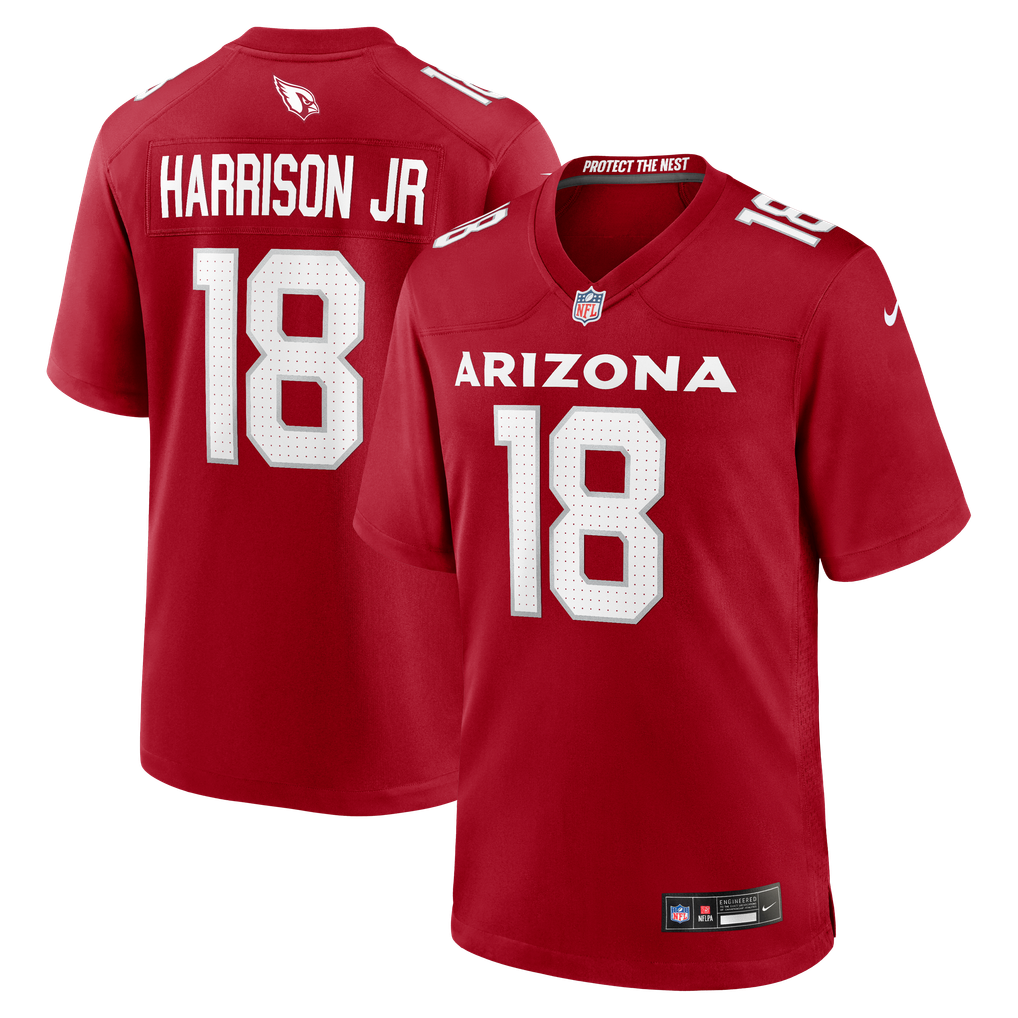 Men's Arizona Cardinals Marvin Harrison Jr. Cardinal Player Game Jersey