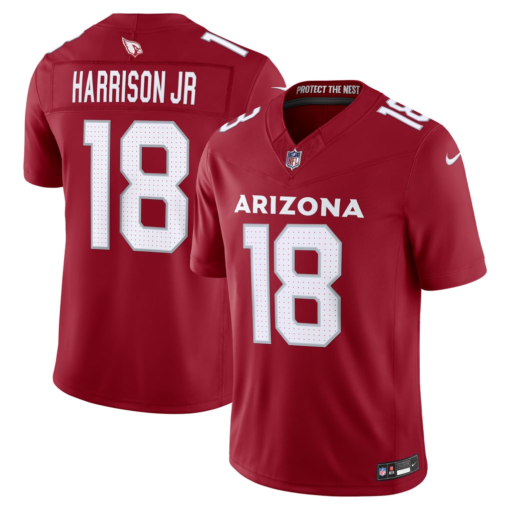 Men's Arizona Cardinals Marvin Harrison Jr. Cardinal Team Vapor F.U.S.E. Stitched Limited Jersey